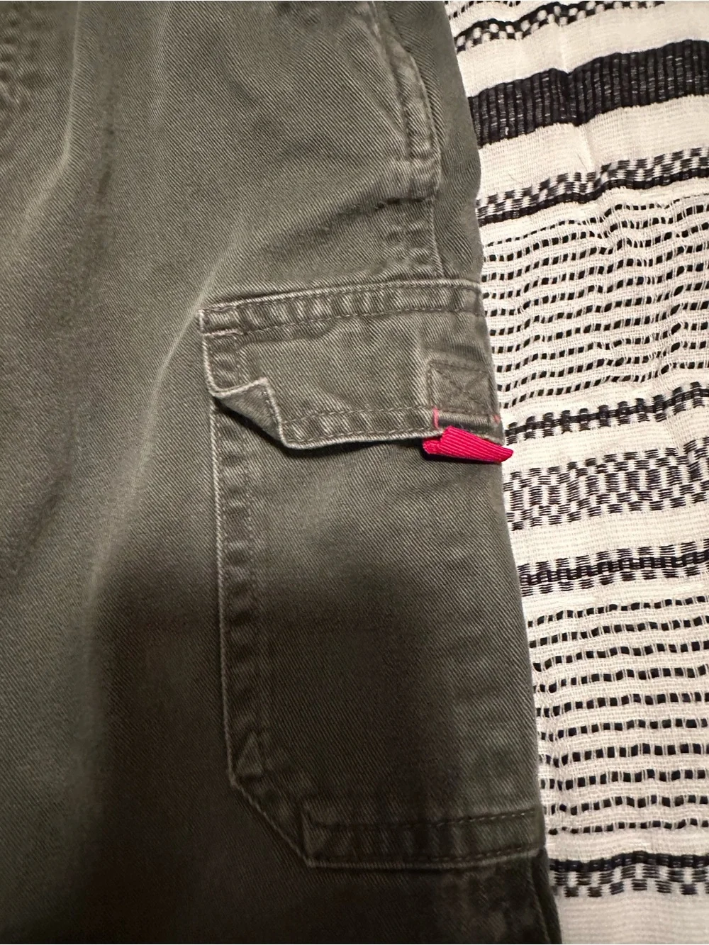 Children’s Place Olive Green Overalls with Red Fleece Lining- Size 2T/24M
